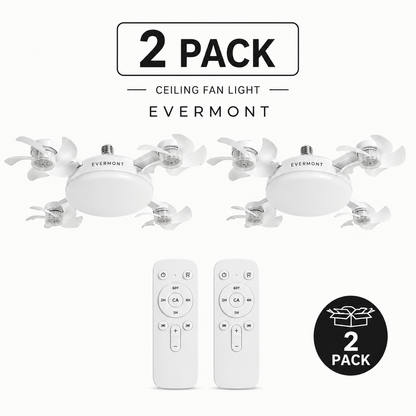 Evermont- 2-in-1 Whisper Breeze Ceiling Fan Light